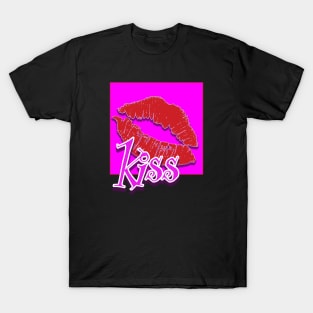 Valentine Kiss Graphic T-Shirt